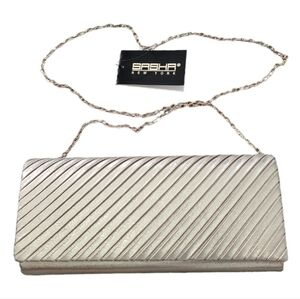 Sasha New York Gold Clutch NWT